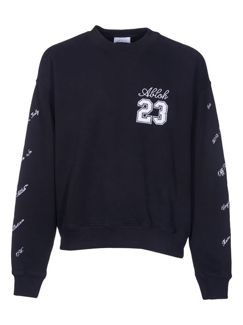 Logo23 sweatshirt Off white | OMBA054S24FLE0091001